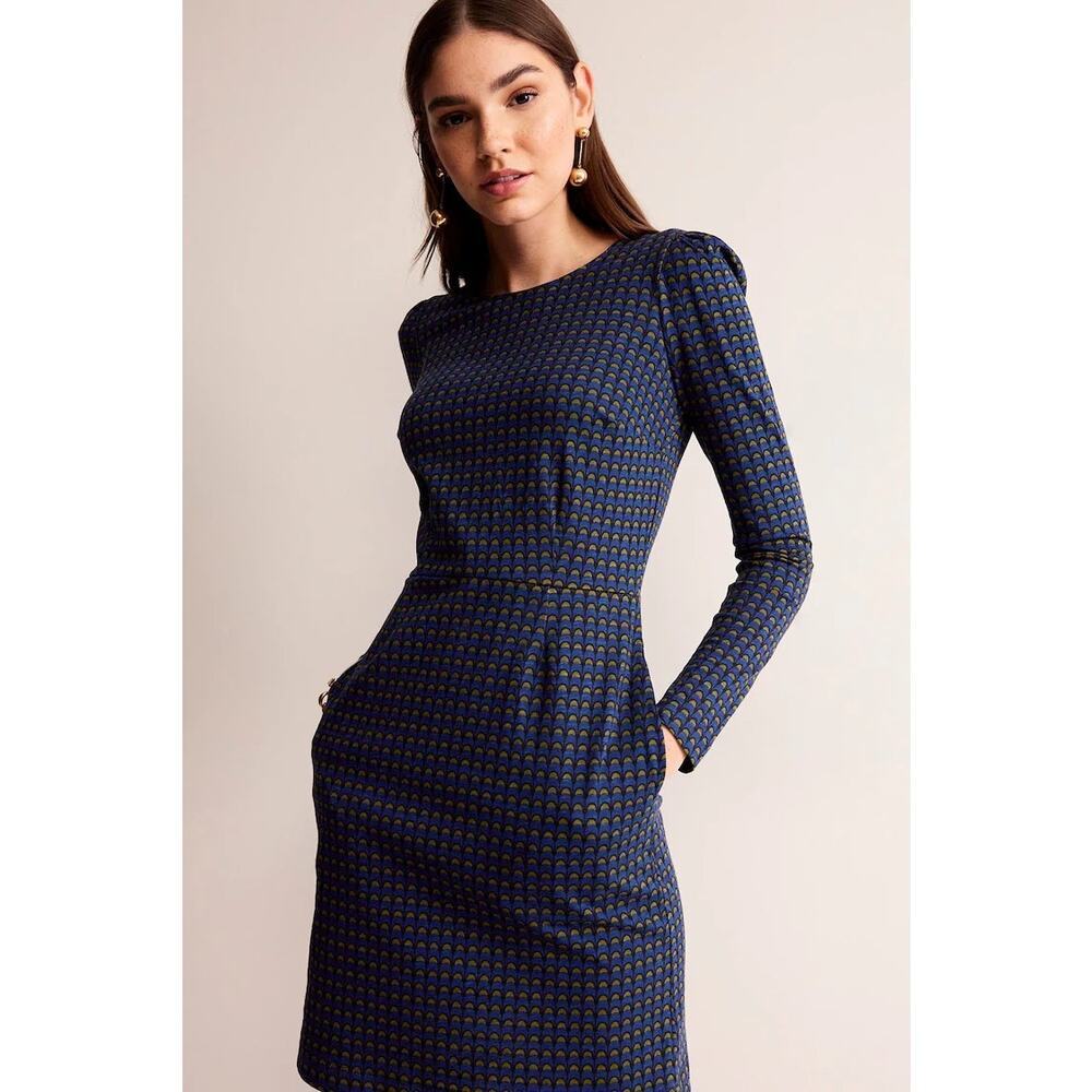 Boden Dark Blue Petite Penelope Jersey Dress sz 6